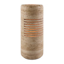 Contract furniture - Beige Travertine Accent Table Lamp - www.oroatrade.com