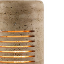 Contract furniture - Beige Travertine Accent Table Lamp - www.oroatrade.com