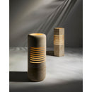 Contract furniture - Beige Travertine Accent Table Lamp - www.oroatrade.com