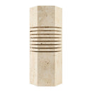 Contract furniture - Beige Travertine Accent Table Lamp - www.oroatrade.com