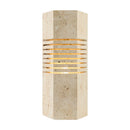 Contract furniture - Beige Travertine Accent Table Lamp - www.oroatrade.com