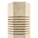 Contract furniture - Beige Travertine Accent Table Lamp - www.oroatrade.com