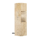 Contract furniture - Beige Travertine Accent Table Lamp - www.oroatrade.com