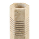 Contract furniture - Beige Travertine Accent Table Lamp - www.oroatrade.com