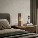 Contract furniture - Beige Travertine Accent Table Lamp - www.oroatrade.com
