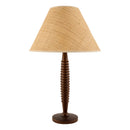 Contract furniture - Brown Linen Accent Table Lamp - www.oroatrade.com