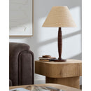 Contract furniture - Brown Linen Accent Table Lamp - www.oroatrade.com