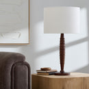 Contract furniture - Beige Linen Accent Table Lamp - www.oroatrade.com