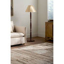 Contract furniture - Brown Linen Accent Floor Lamp - www.oroatrade.com