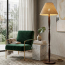 Contract furniture - Brown Linen Accent Floor Lamp - www.oroatrade.com