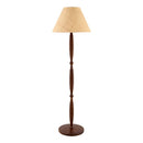 Contract furniture - Brown Linen Accent Floor Lamp - www.oroatrade.com