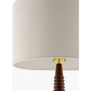 Contract furniture - Beige Linen Accent Floor Lamp - www.oroatrade.com