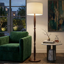 Contract furniture - Beige Linen Accent Floor Lamp - www.oroatrade.com