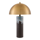 Contract furniture - Gold Metal Dome Table Lamp - www.oroatrade.com