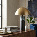 Contract furniture - Gold Metal Dome Table Lamp - www.oroatrade.com