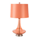 Modern European furniture - Orange Glass Accent Table Lamp - www.oroatrade.com