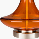 Modern European furniture - Orange Glass Accent Table Lamp - www.oroatrade.com
