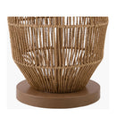 Contract furniture - Natural Rattan Accent Floor Lamp - www.oroatrade.com