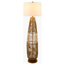 Contract furniture - Natural Rattan Accent Floor Lamp - www.oroatrade.com