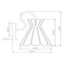 Gold Flared Wall Lamp | Kuda Home Zevara