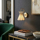 Contract furniture - Gold Flared Wall Lamp - www.oroatrade.com