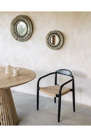 Round Teak Wood Pedestal Dining Table L | La Forma Jeanette