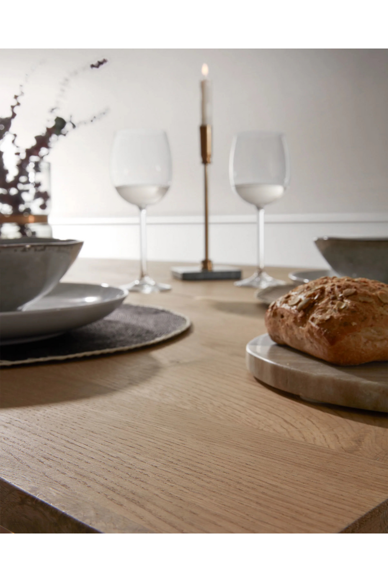 Natural White Oak Dining Table | La Forma Armande