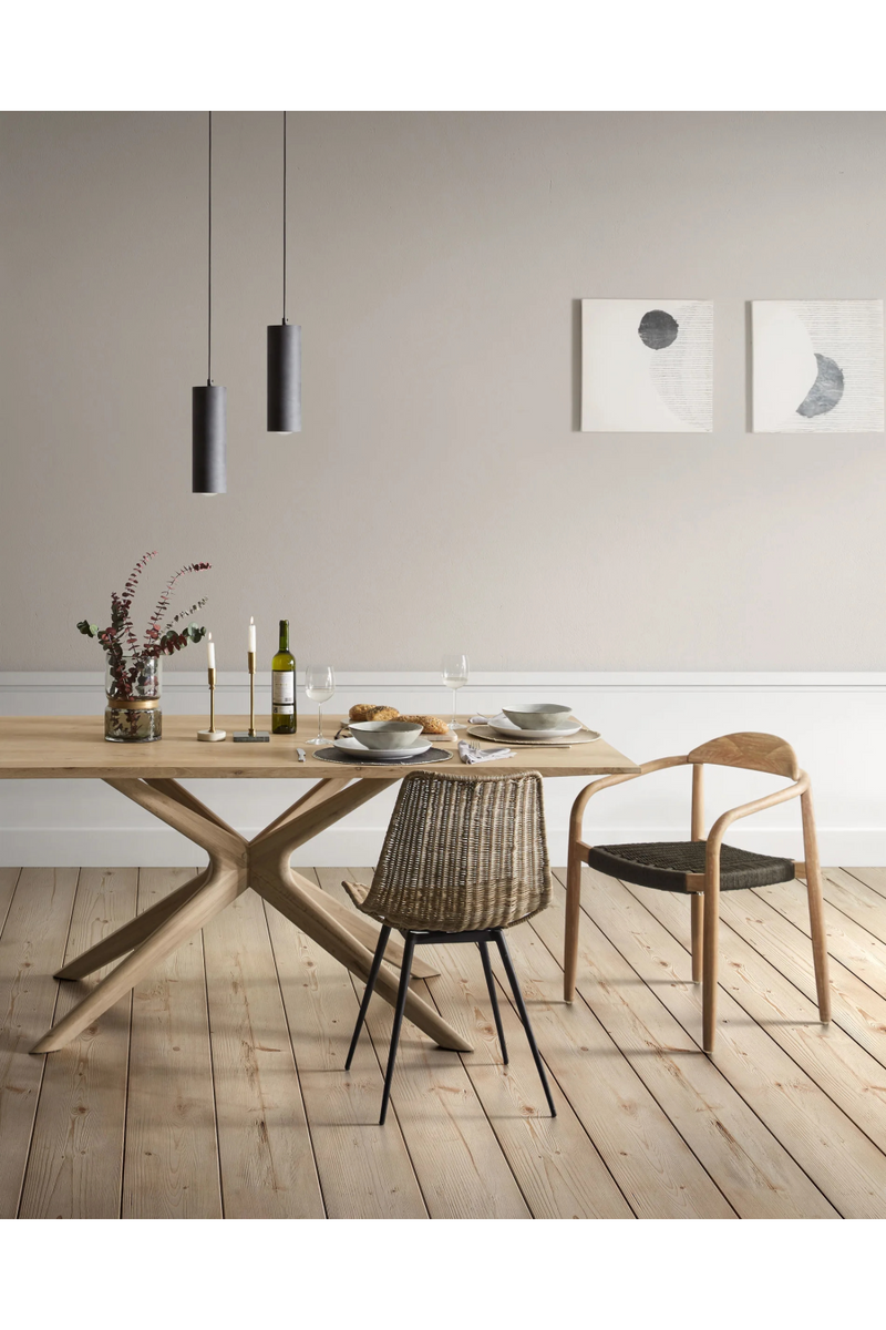 Natural White Oak Dining Table | La Forma Armande