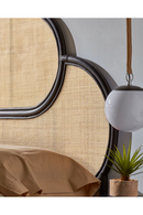 Black Weaved Rattan Queen Headboard 67" | La Forma Lalita