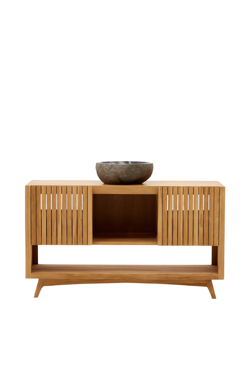 Oriental Style Teak Bathroom Cabinet | La Forma Kuveni | Oroatrade.com