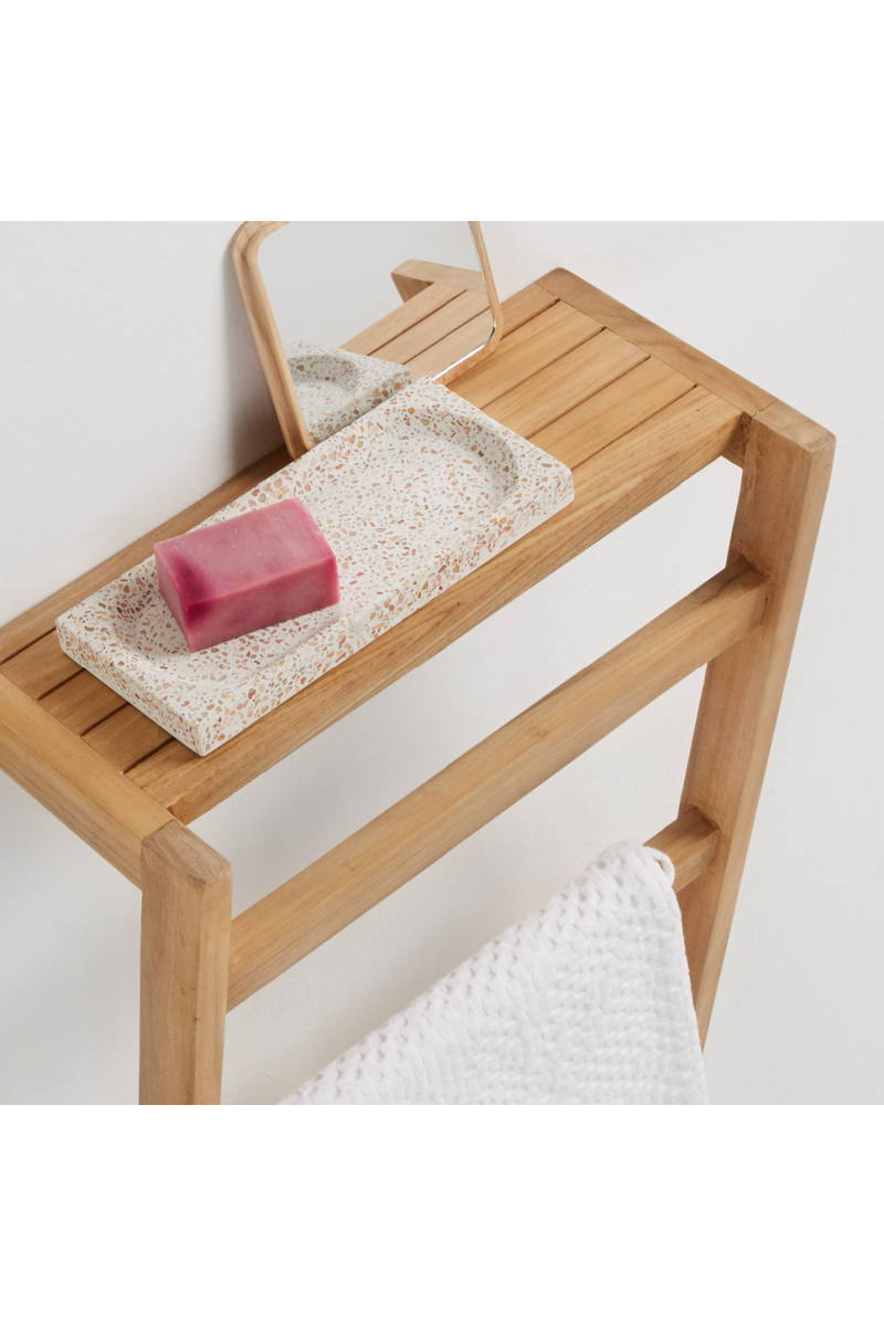 Teak Wooden Wall Towel Rack | La Forma Kuveni | Oroatrade.com