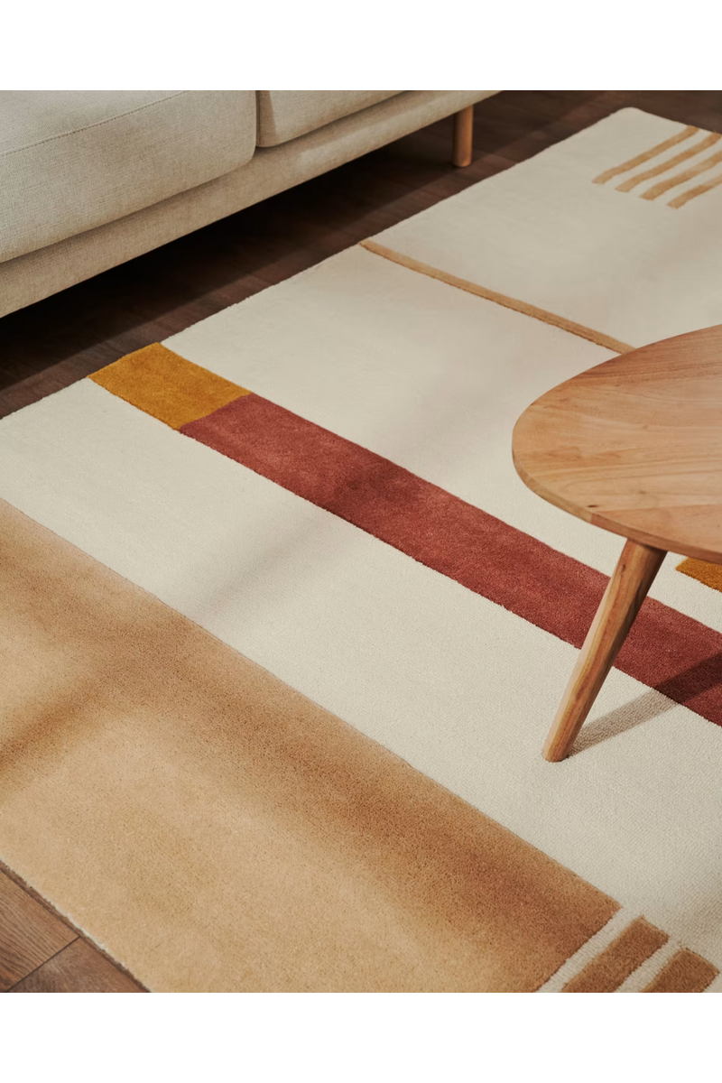 Neutral-Toned Wool Rug 5' x 7'5" | La Forma Cambrils | Oroatrade.com