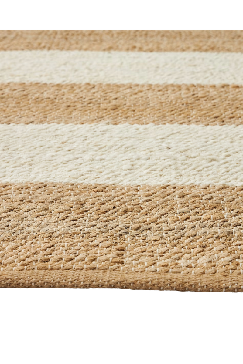 Jute and Cotton Stripes Rug | La Forma Rovira | Oroatrade.com