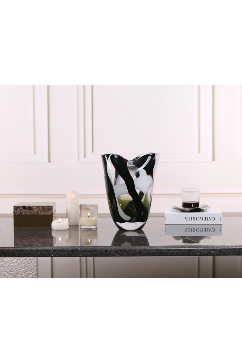 Black Glass Vase | Liang & Eimil Natasha | Oroatrade.com