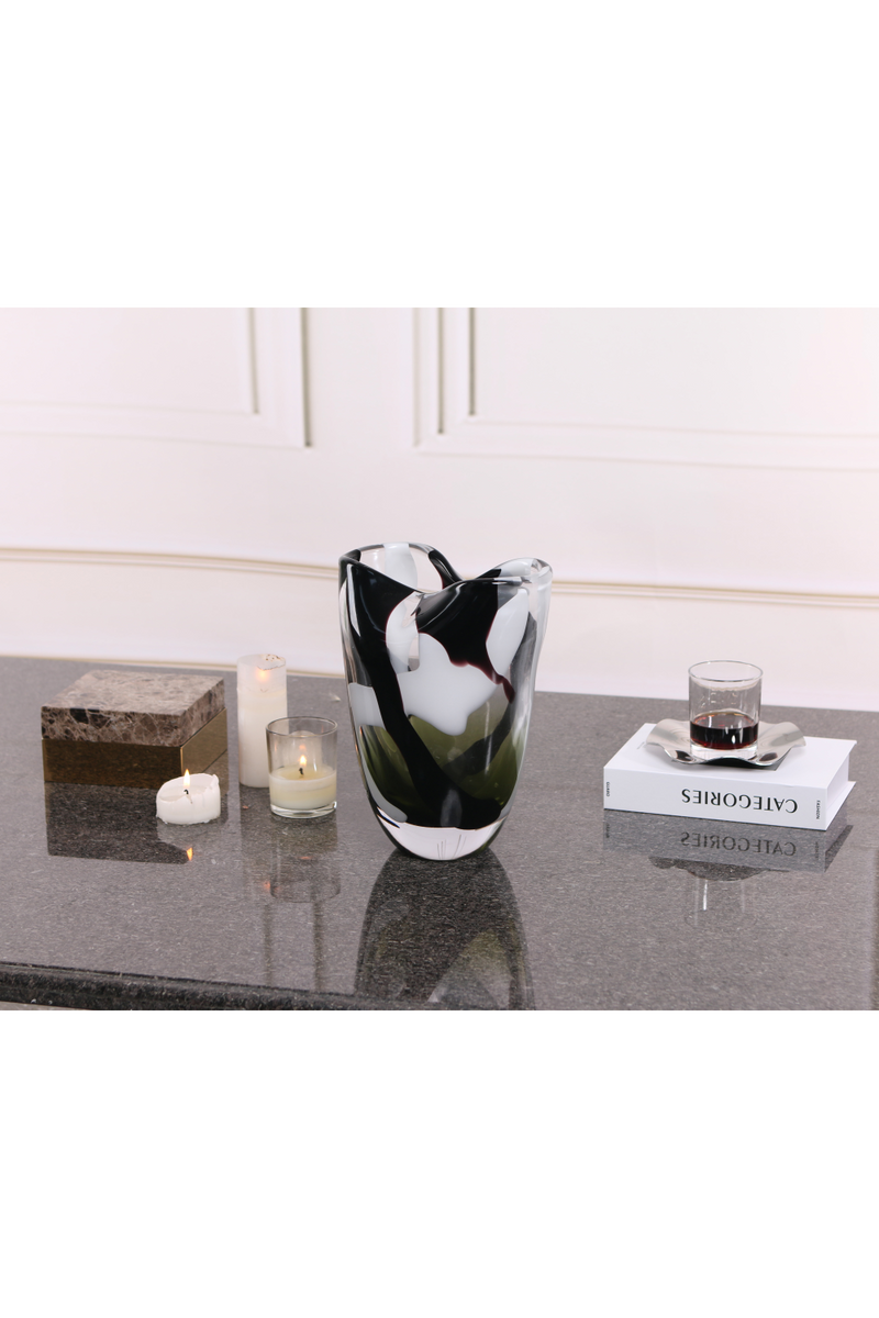 Black Glass Vase | Liang & Eimil Natasha | Oroatrade.com