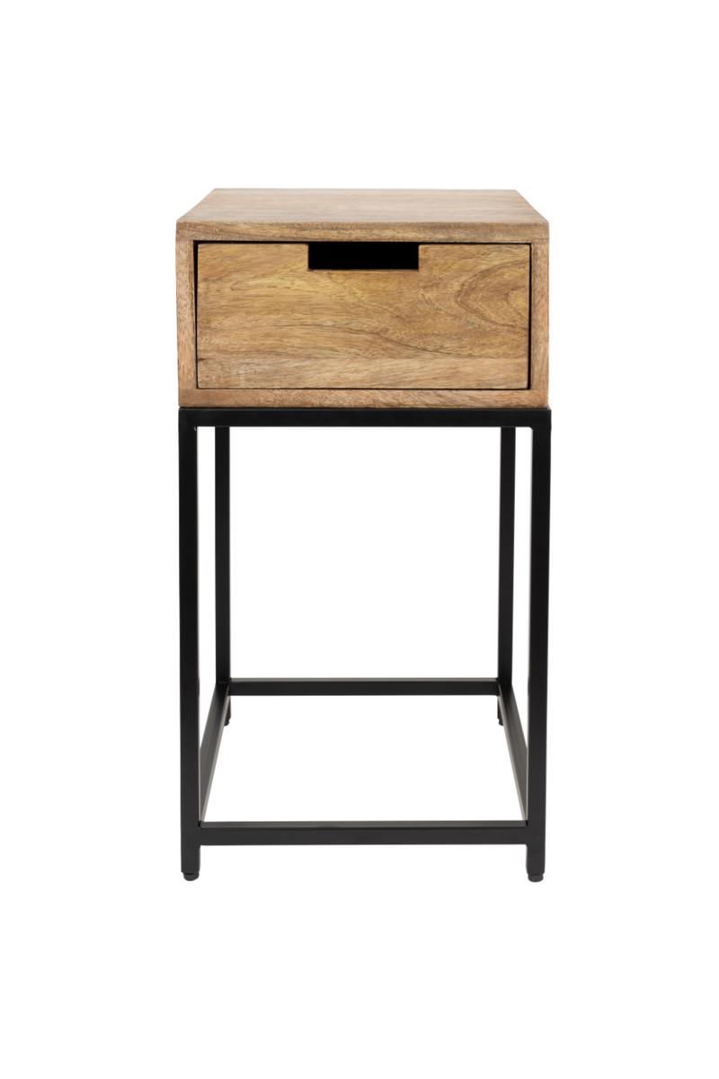 Mango Wood 1-Drawer Side Table | DF Parcq | Oroatrade.com