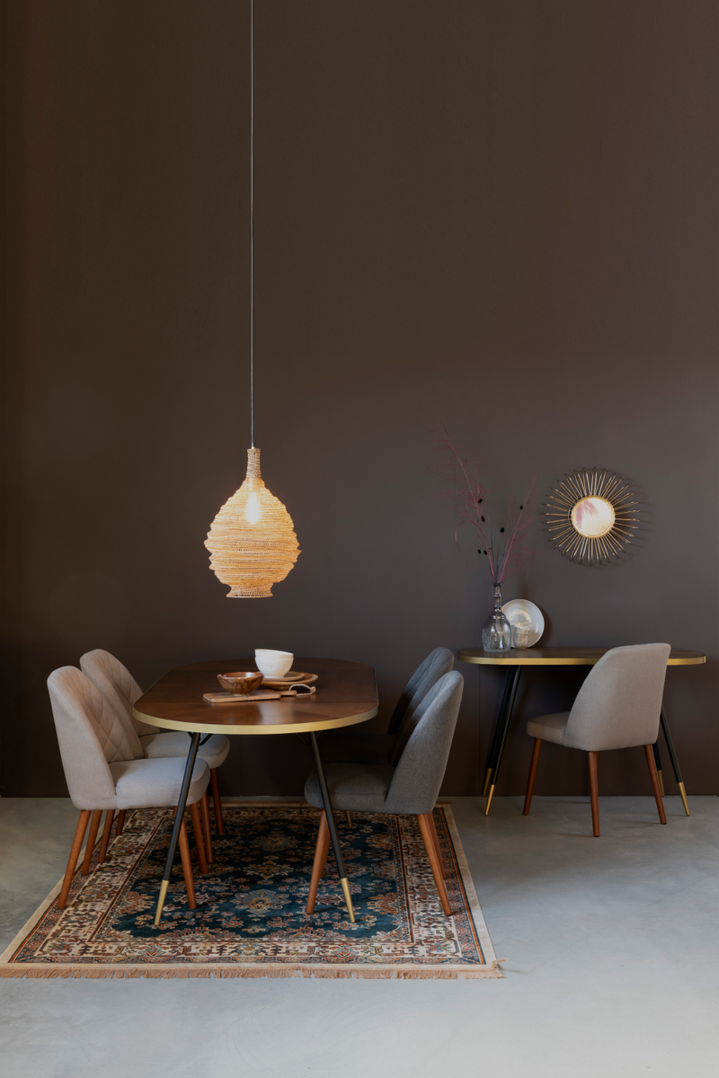 Wooden Oval Dining Table | DF Denise | Oroatrade.com