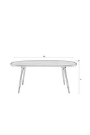 Wooden Oval Dining Table | DF Denise | Oroatrade.com