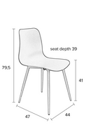 Molded Shell Dining Chairs (2) | DF Leon | Oroatrade.com