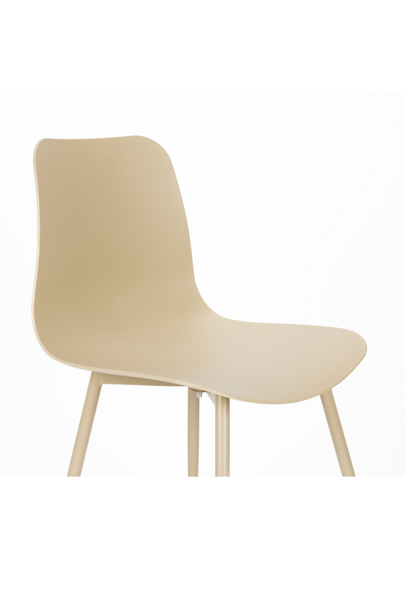 Beige Steel Dining Chairs (2) | DF Leon | Oroatrade.com