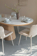 Oval Wood Dining Table | DF Almira | Oroatrade.com