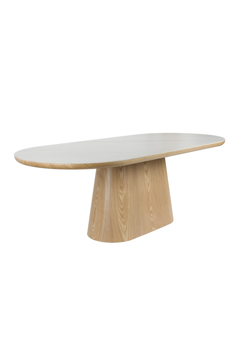 Oval Wood Dining Table | DF Almira | Oroatrade.com