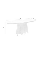 Oval Wood Dining Table | DF Almira | Oroatrade.com
