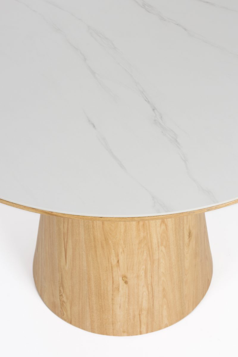 Round Wood Dining Table | DF Almira | Oroatrade.com