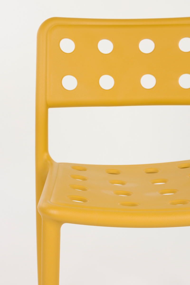 Perforated Outdoor Chair Set (4) | DF Serra | Oroatrade.com