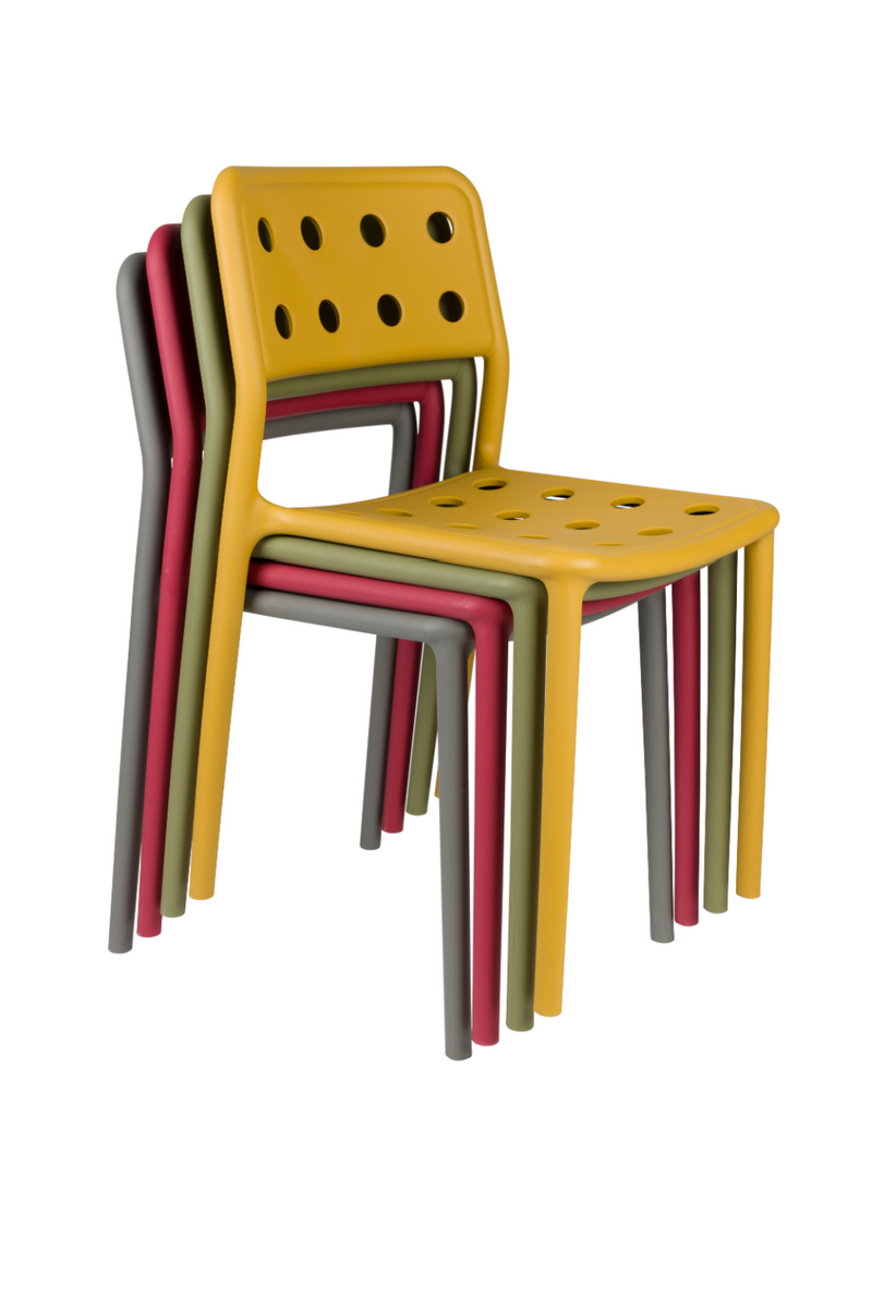 Perforated Outdoor Chair Set (4) | DF Serra | Oroatrade.com