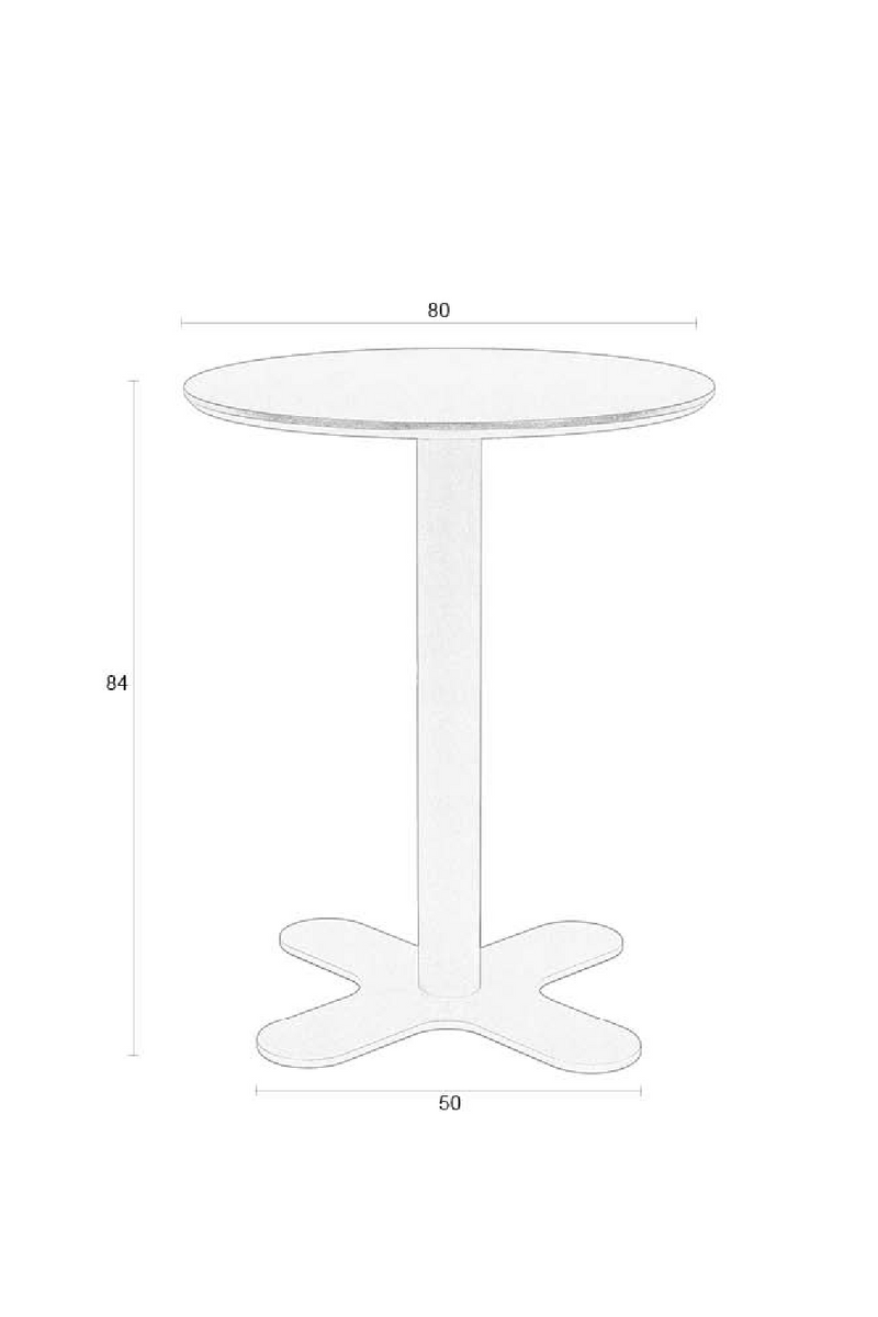 Black Round Bistro Table | DF Sanjay | Oroatrade.com