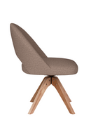 Cut-Out Wooden Swivel Chair | DF Mick
