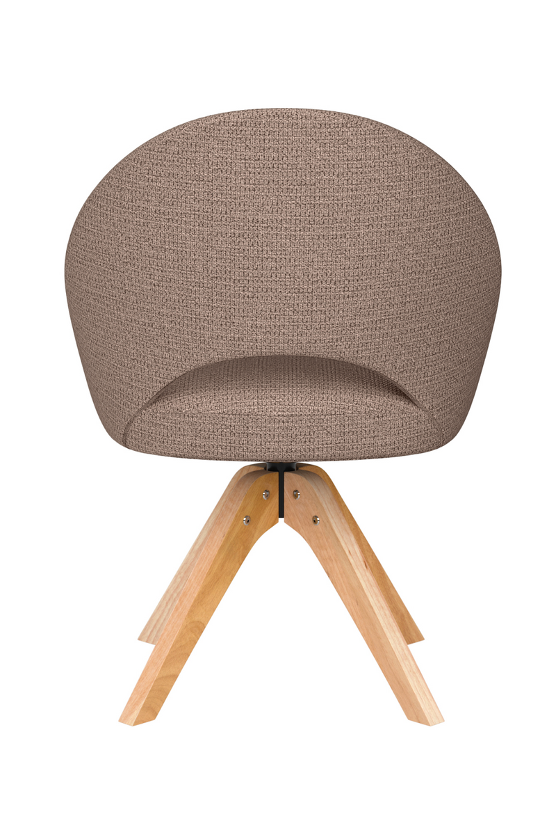 Cut-Out Wooden Swivel Chair | DF Mick
