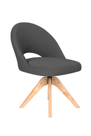 Cut-Out Wooden Swivel Chair | DF Mick